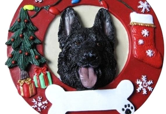 black german shepherd ornament